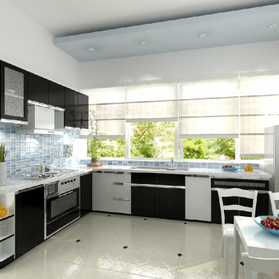 Tủ bếp nhựa  đặc acrylic bóng kính