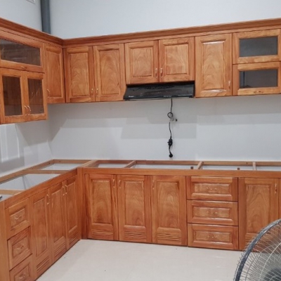 Tủ bếp gõ đỏ