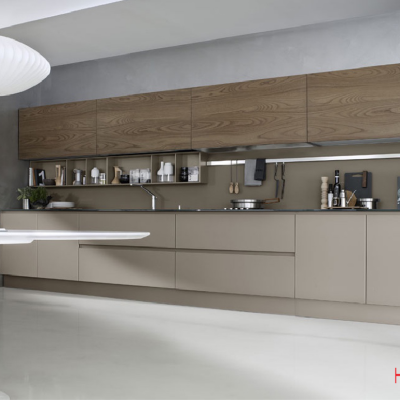 Tủ Bếp nhựa đặc phủ Laminate