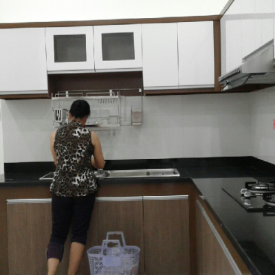Tủ Bếp nhựa đặc phủ Laminate