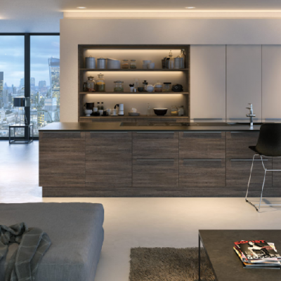 Tủ Bếp nhựa đặc phủ Laminate