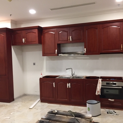 Tủ bếp gõ đỏ