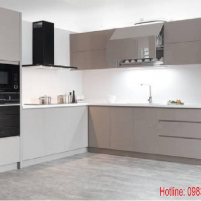 Tủ Bếp nhựa đặc phủ Laminate