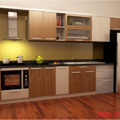 Tủ Bếp nhựa đặc phủ Laminate