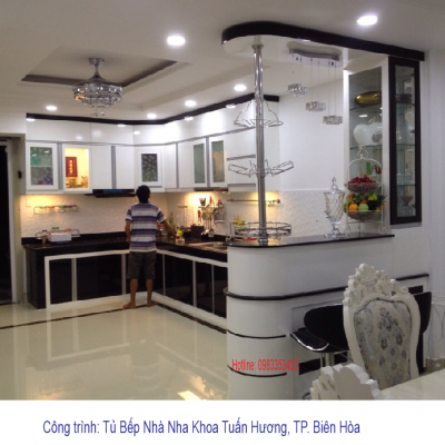 Tủ Bếp  Nhựa Sơn Bóng
