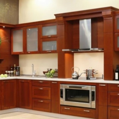 Tủ bếp gõ đỏ