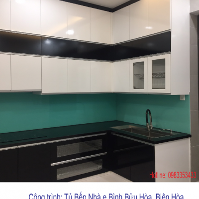 Tủ Bếp  Nhựa Sơn Bóng