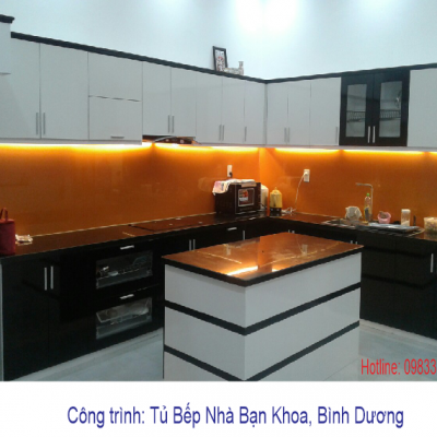 Tủ Bếp  Nhựa Sơn Bóng