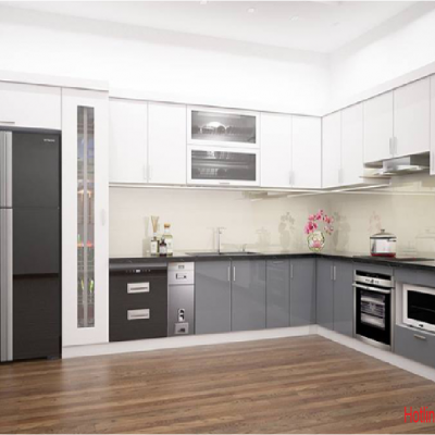 Tủ Bếp  Nhựa  đặc Sơn Bóng