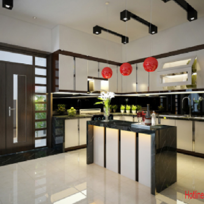 Tủ Bếp  Nhựa  đặc Sơn Bóng