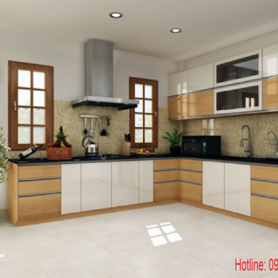 Tủ Bếp  Nhựa Sơn Bóng