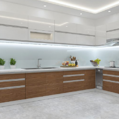 Tủ Bếp MDF Phủ Melamine