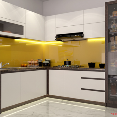 Tủ Bếp MDF Phủ Melamine