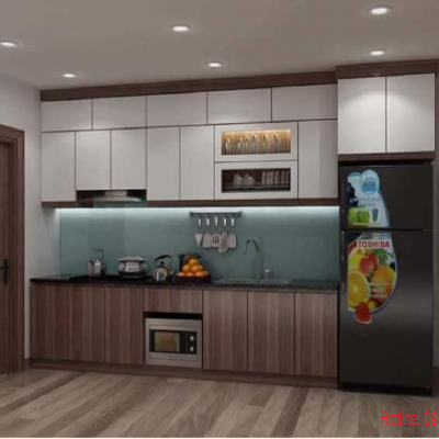 Tủ Bếp MDF Phủ Melamine