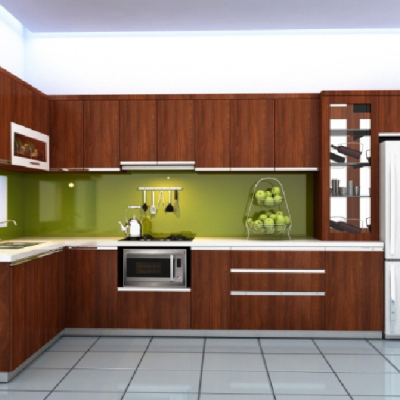 Tủ Bếp MDF Phủ Melamine