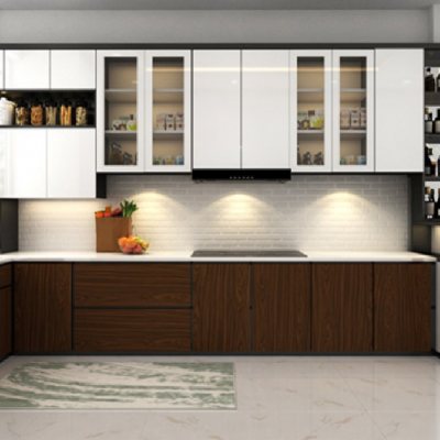 Tủ Bếp MDF Phủ Melamine