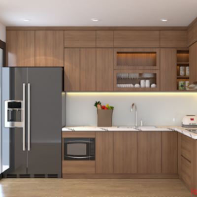 Tủ Bếp MDF Phủ Melamine