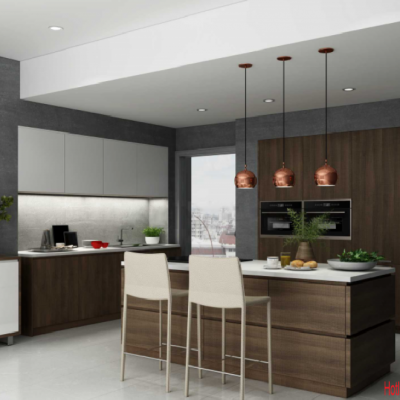 Tủ Bếp MDF Phủ Melamine