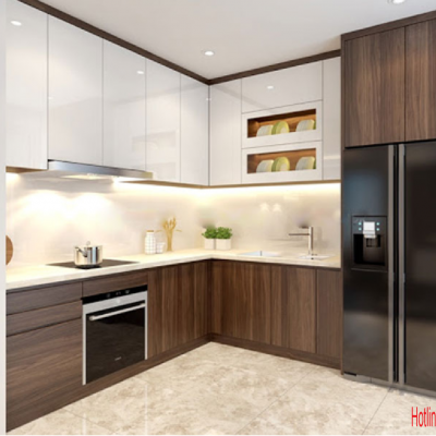 Tủ Bếp MDF Phủ Melamine
