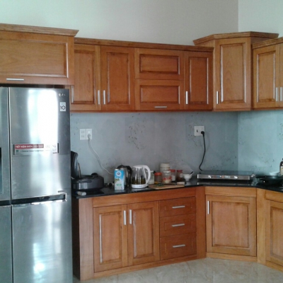 Tủ bếp gõ đỏ