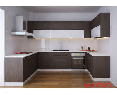 Tủ Bếp nhựa đặc phủ Laminate