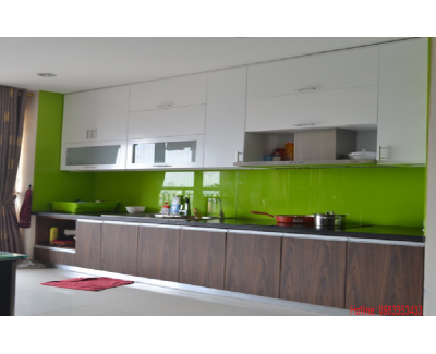 Tủ Bếp nhựa đặc phủ Laminate