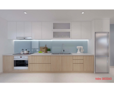 Tủ Bếp nhựa đặc phủ Laminate