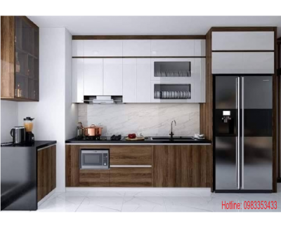 Tủ Bếp nhựa đặc phủ Laminate