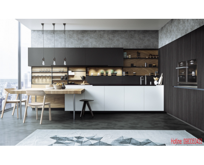 Tủ Bếp  Nhựa Sơn Bóng