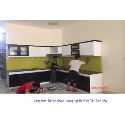 Tủ Bếp  Nhựa Sơn Bóng