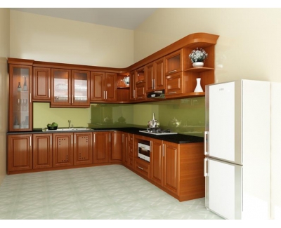 Tủ bếp gõ đỏ