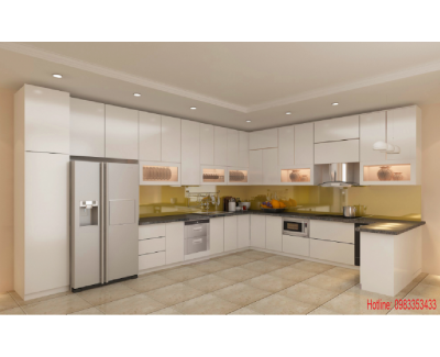 Tủ Bếp  Nhựa  đặc Sơn Bóng