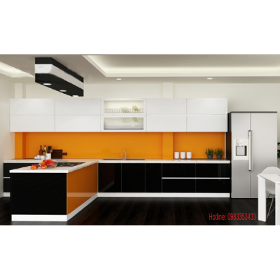 Tủ Bếp  Nhựa  đặc Sơn Bóng