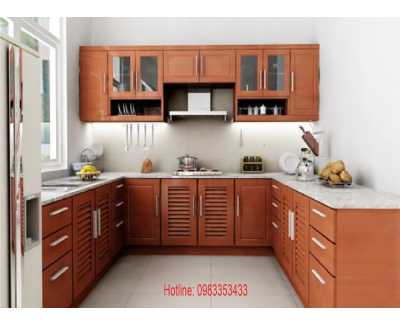 Tủ Bếp  Nhựa  đặc Sơn Bóng