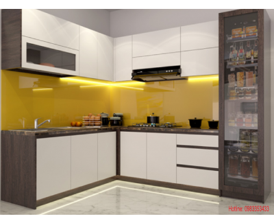 Tủ Bếp MDF Phủ Melamine