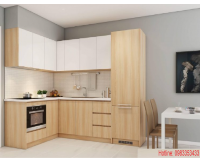 Tủ Bếp MDF Phủ Melamine