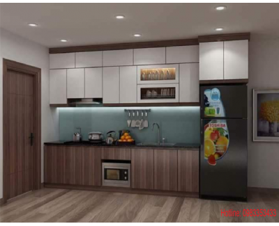 Tủ Bếp MDF Phủ Melamine
