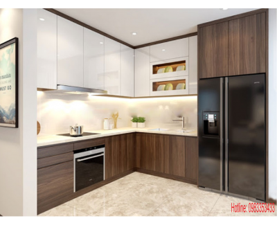 Tủ Bếp MDF Phủ Melamine